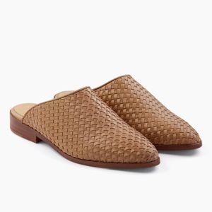 Nisolo Ama Woven Mule in Almond, Size 9